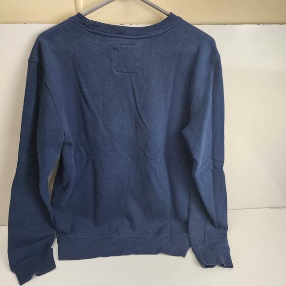 Vans Off The Wall 1966 Navy Blue Long Sleeve Pull-On Sweatshirt Men's Size S - Picture 2 of 5